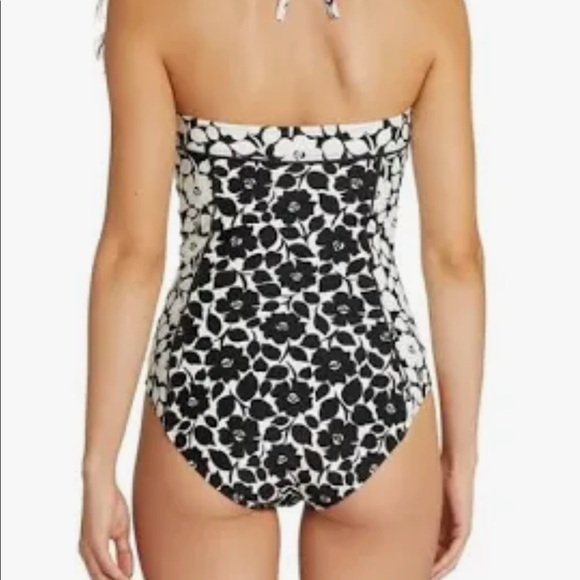 SALE kate spade Strapless Bandeau Swimsuit with Detachable Straps - Picture 2 of 10